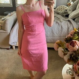AMERICAN EAGLE | Pink Midi Strap Dress Barbiecore 90s